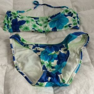 Bandeau Floral Bikini